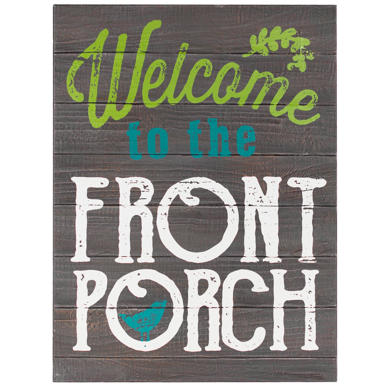 Welcome to the Front Porch Rustic Wooden Wall Art